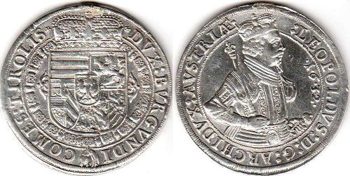 монета Австрия 1 талер 1632