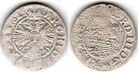 монета Австрия 1 крейцер 1625