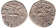 монета Франция обол 1311