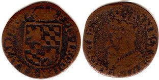 монета Льеж 1 лиард без даты (1581-1612)