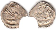 монета Регенсбург пфенниг без даты (1253-1290)