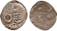 монета Зальцбург 1/2 крейцера 1555
