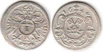 монета Регенсбург 1 крейцер 1644