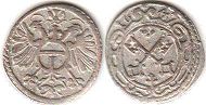 монета Регенсбург 1 крейцер 1647