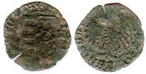 монета Венгрия денар без даты (1440-1444)