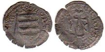 монета Венгрия денар без даты (1444-1446) 