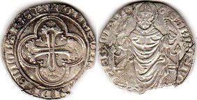 монета Милан Гроссо без даты (1395-1402)
