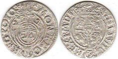 монета Польша полторак 1627