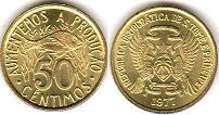 монета Сан-Томе и Принсипи 50 сентимо 1977