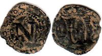 монета Наварра динеро 1516-1558