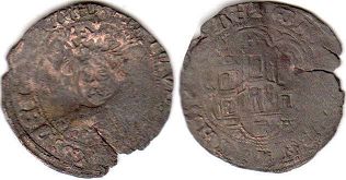 монета Кастилия и Леон квартилло 1454-1474