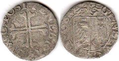 монета Женева 3 соля 1564