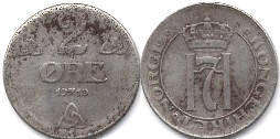 монета Норвегия 2 эре 1919