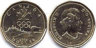 монета Канада 1 доллар 2004