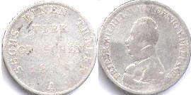 монета Пруссия 4 грошена 1818
