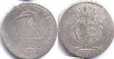 монета Вюртемберг 6 крейцеров 1806