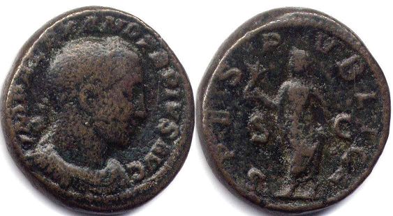 монета Рим Александр Север асс