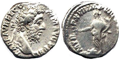 монета Рим Коммод денарий