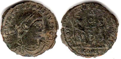 монета Рим Констанций II