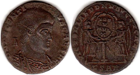 монета Рим Децентий