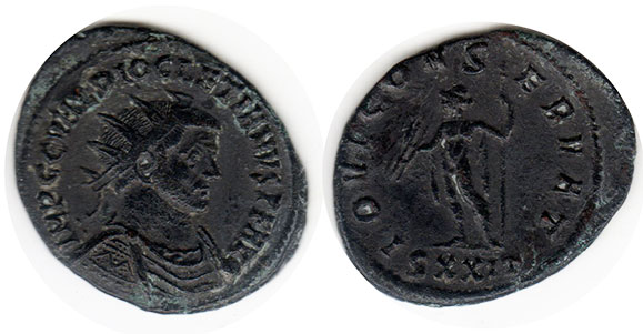монета Рим Диоклетиан антониниан