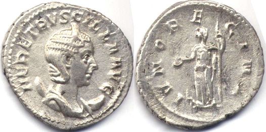 монета Рим Герения Этрусцилла антониниан