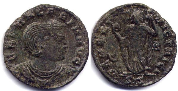 монета Рим Галерия Валерия фоллис