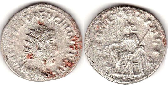 монета Рим Требониан Галл антониниан