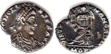 монета Рим Гонорий