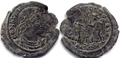 монета Рим Констант 
