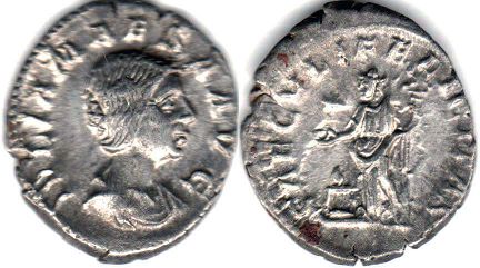 монета Рим Юлия Меса денарий