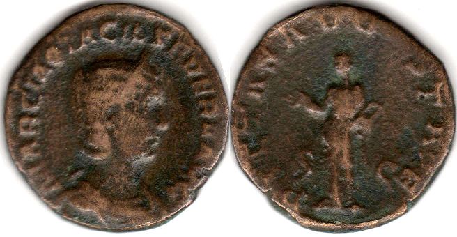 монета Рим Отацилия Севера Сестерций