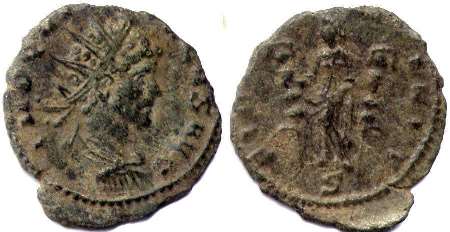 монета Рим Квинтилл антониниан