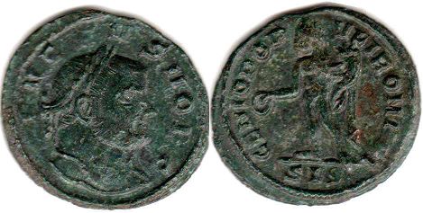 монета рим Флавий Север