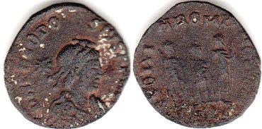 монета Рим Феодосий II