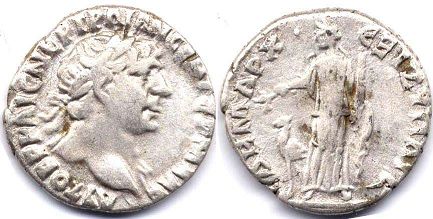 монета Рим Траян Драхма