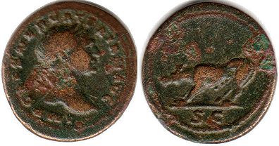 монета Рим Траян Квадранс