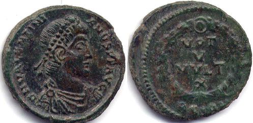 монета Рим Валентиниан II