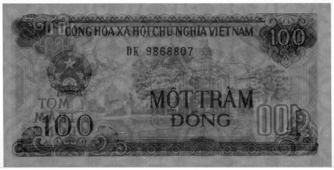 Вьетнам 100 донгов 1991 banknote, 100₫, watermark