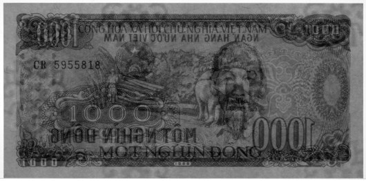 Вьетнам 1000 донгов 1988 banknote, 1000₫, watermark