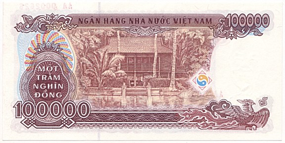 Вьетнам банкнота 100 000 донгов 1994 specimen, 100000₫, оборотка