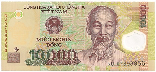 Вьетнам Полимерные 10 000 донгов 2007 banknote, 10000₫, лицо