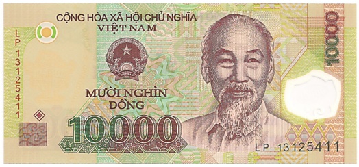 Вьетнам Полимерные 10 000 донгов 2013 banknote, 10000₫, лицо