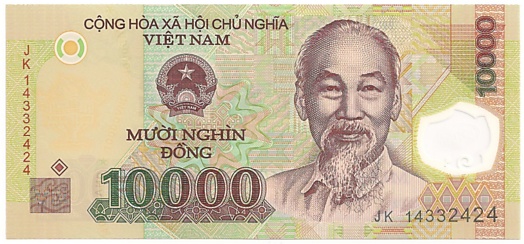 Вьетнам Полимерные 10 000 донгов 2014 banknote, 10000₫, лицо