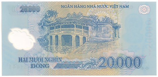 Вьетнам Полимерные 20 000 донгов 2008 banknote, 20000₫, оборотка