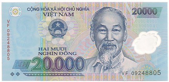 Вьетнам Полимерные 20 000 донгов 2009 banknote, 20000₫, лицо