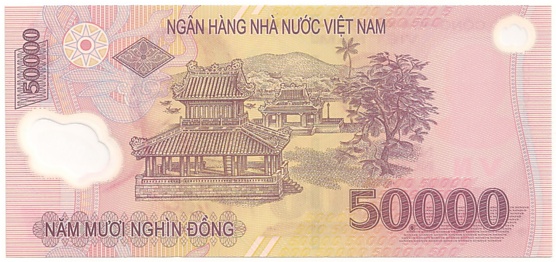 Вьетнам Полимерные 50 000 донгов 2003 banknote, 50000₫, оборотка