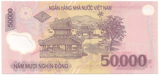 Вьетнам Полимерные 50 000 донгов 2006 banknote, 50000₫, оборотка