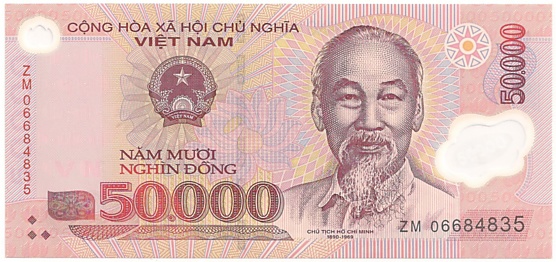 Вьетнам Полимерные 50 000 донгов 2006 banknote, 50000₫, лицо