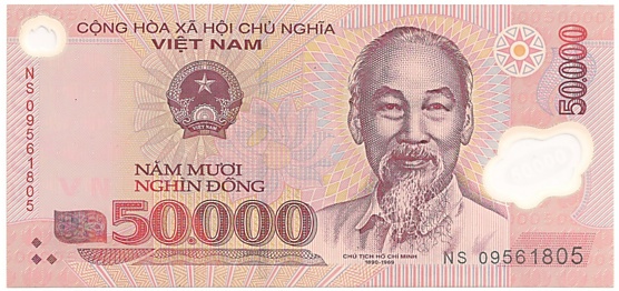 Вьетнам Полимерные 50 000 донгов 2009 banknote, 50000₫, лицо